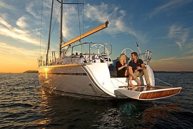 Private sailboat honeymoon