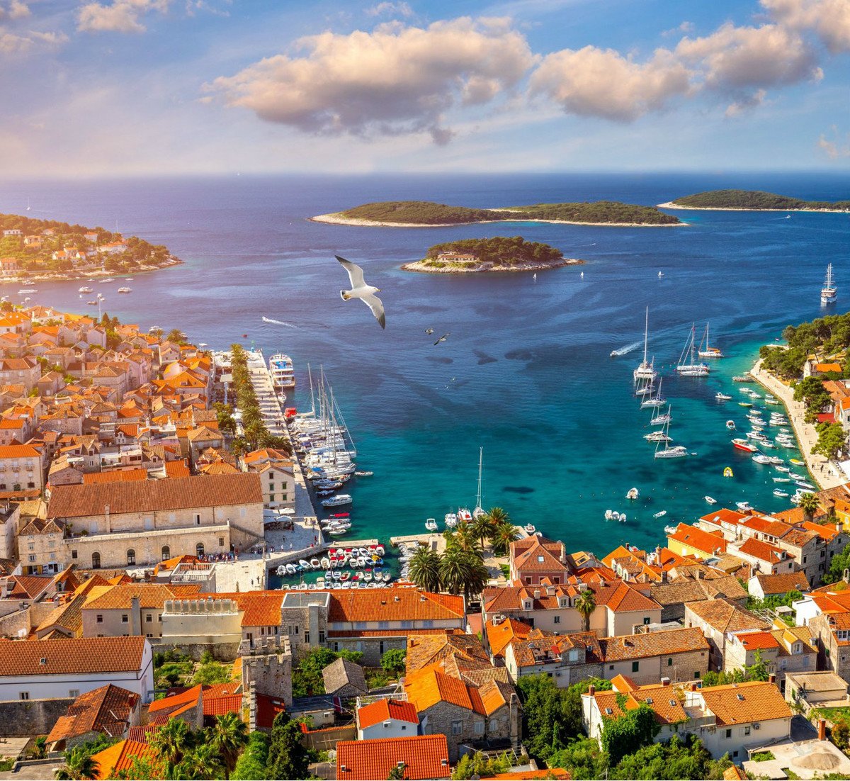 The famous Hvar town  is a must-visit. If you can, do it in the preseason