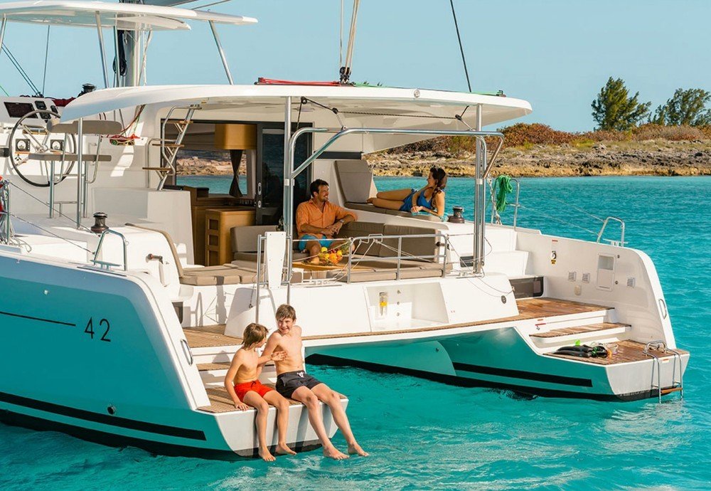 Catamaran sailing in Croatia