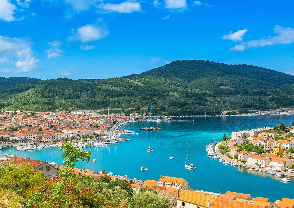 The natural bay of Vela Luka