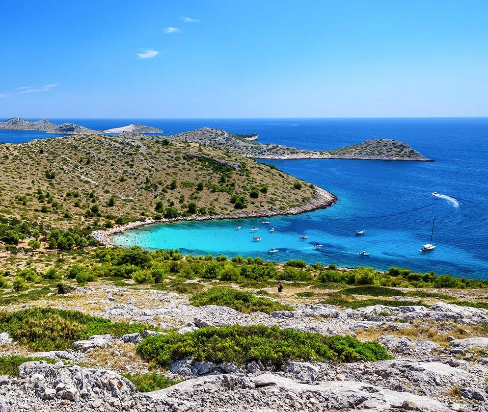 Lojena Beach. One of the top 10 beaches in Croatia