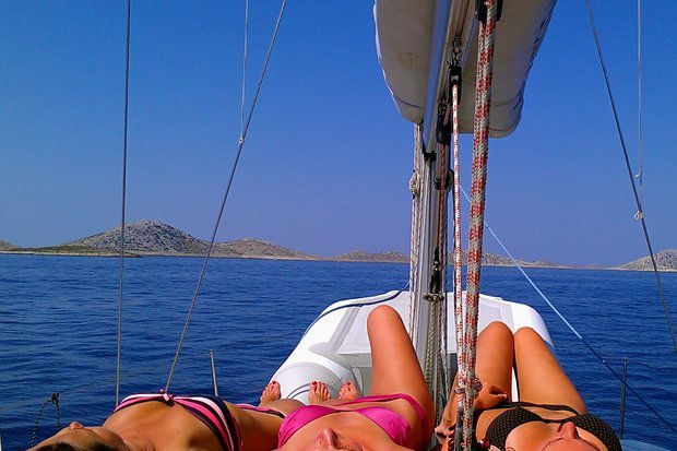 Sailing to kornati islands