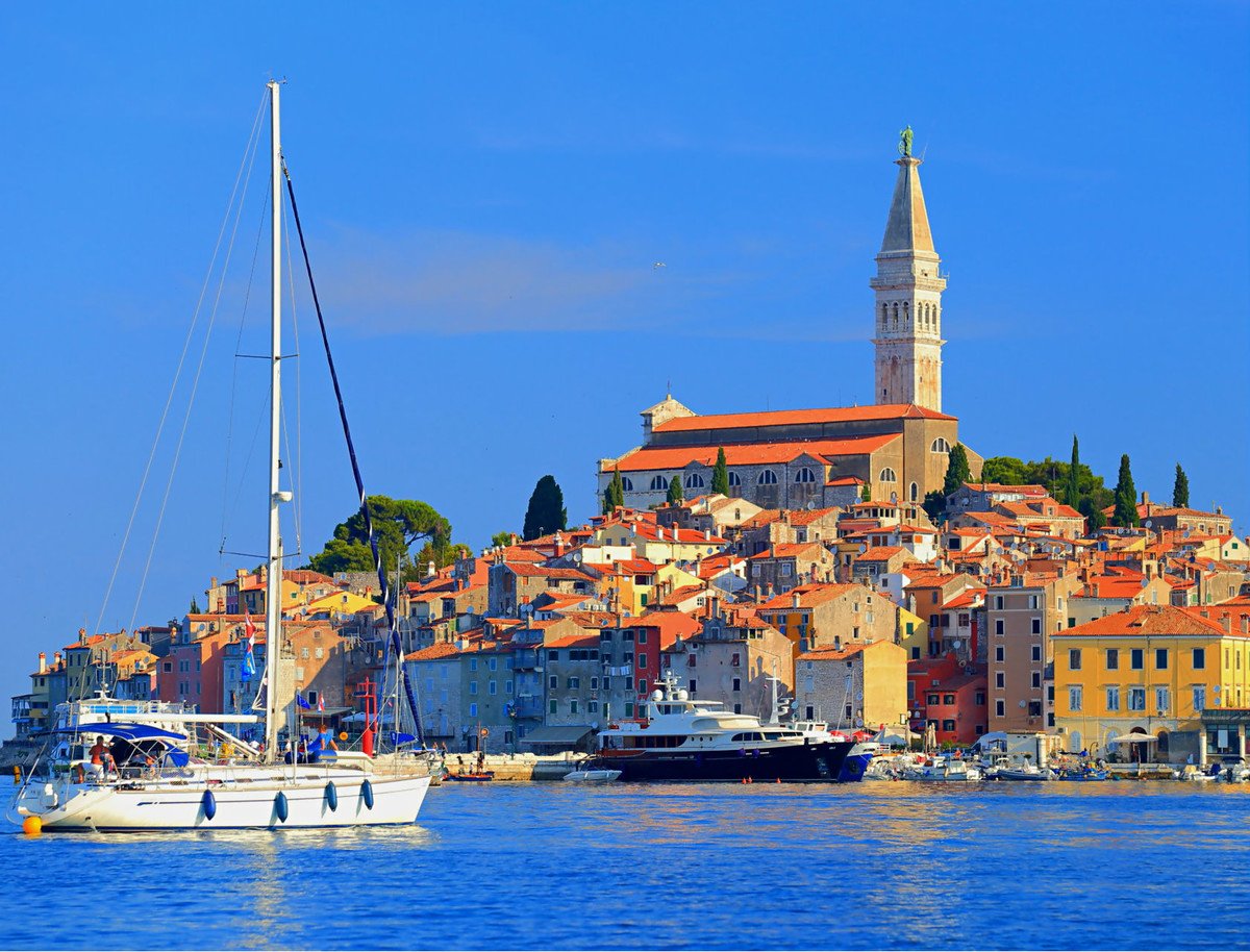 Vibrant Rovinj town is the pearl of northern Adriatic