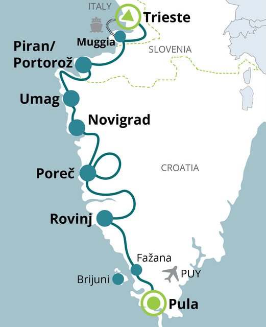 The heart shaped Istrian peninsula 