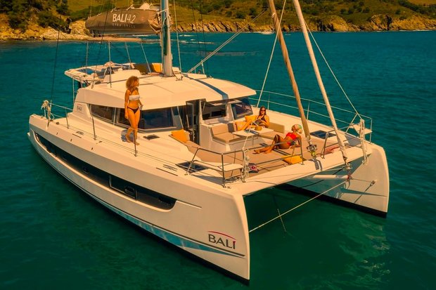 Catamaran Sailing In Split